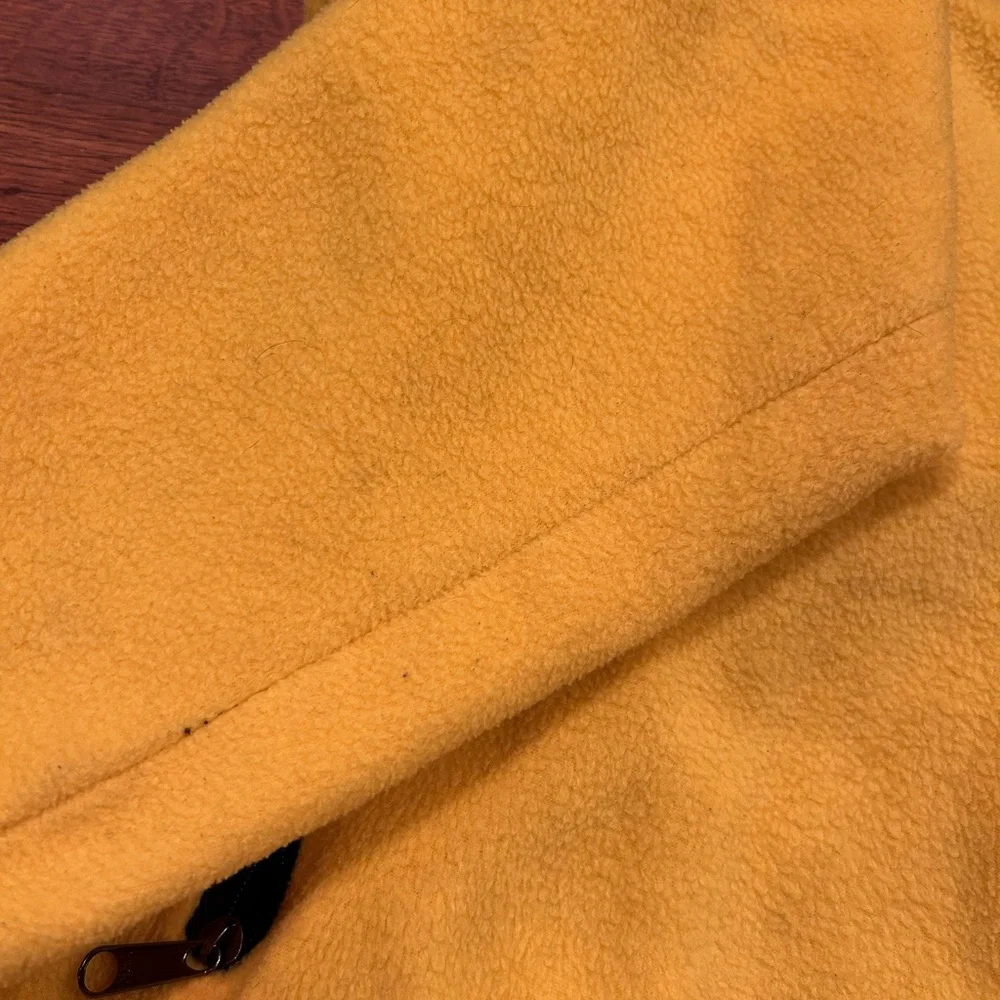 VTG 90s The North Face Denali Fleece Jacket Yellow Black Size Small Gore-Tex